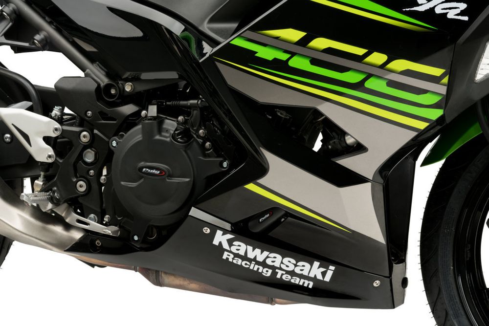 PUIG 21512N Motorschutzhauben Track für Championship  passend fuer KAWASAKI NINJA 400 Schwarz