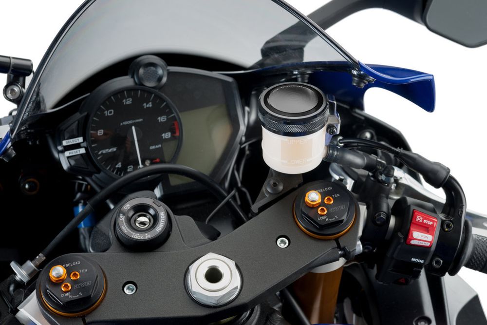 PUIG 9264N Vorderer Bremsflüssigkeitsbehälterdeckel  passend fuer SUZUKI GSX-R750 Schwarz