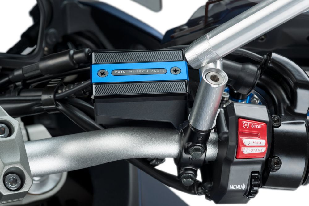 PUIG 9267A Vorderer Bremsflüssigkeitsbehälterdeckel  passend fuer YAMAHA FZ1 FAZER Blau