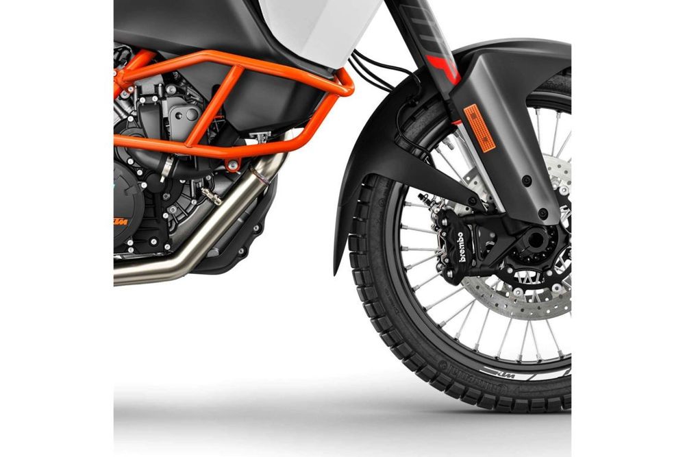 PUIG 20475N Verlängerung des vorderen Schutzblechs  passend fuer KTM 1090 ADVENTURE R Schwarz