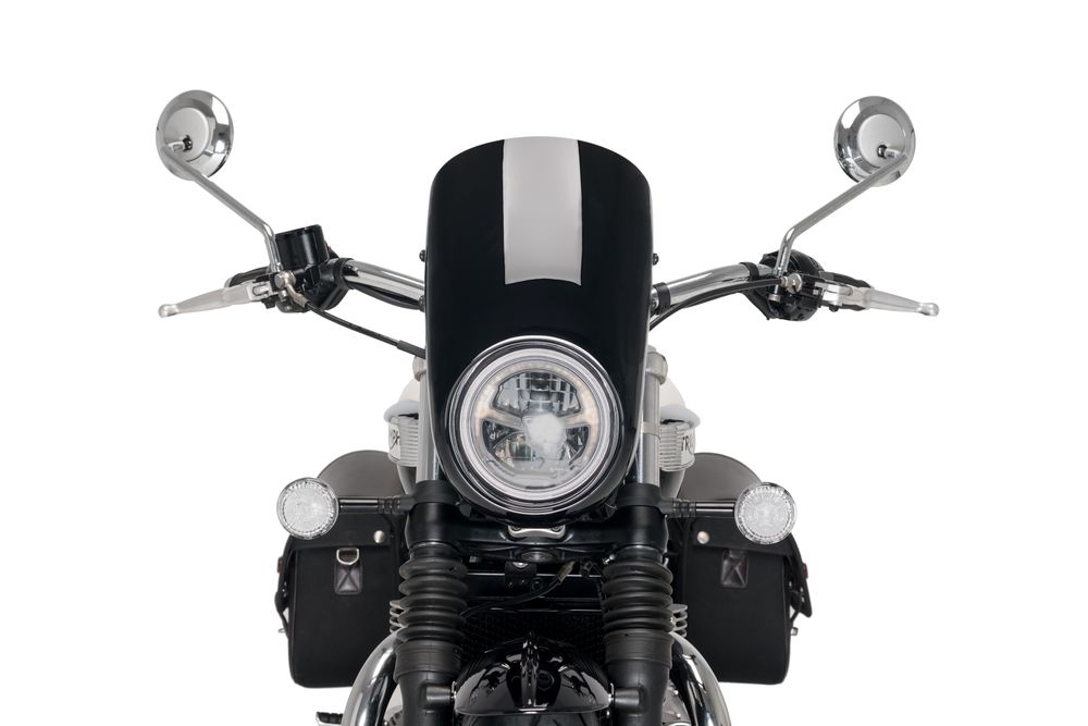 PUIG 21114N Anarchy  passend fuer TRIUMPH BONNEVILLE SPEEDMASTER Schwarz