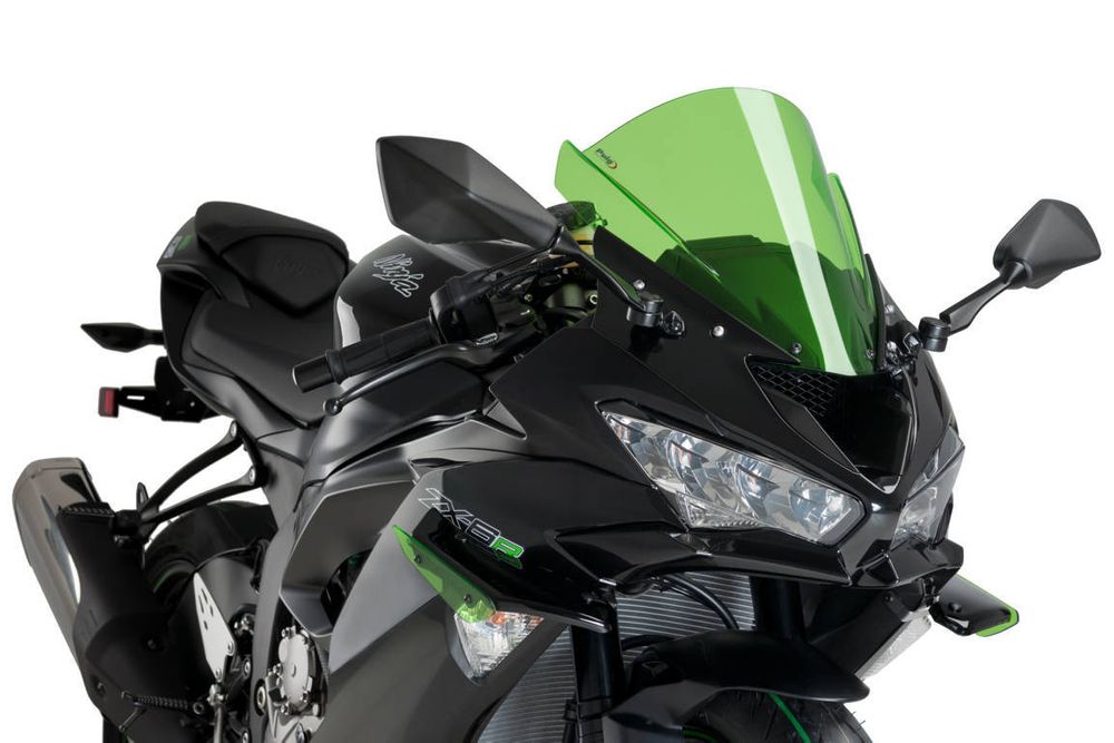 PUIG 3176V Sport Side Downforce Spoiler  passend fuer KAWASAKI ZX-6R NINJA Grün