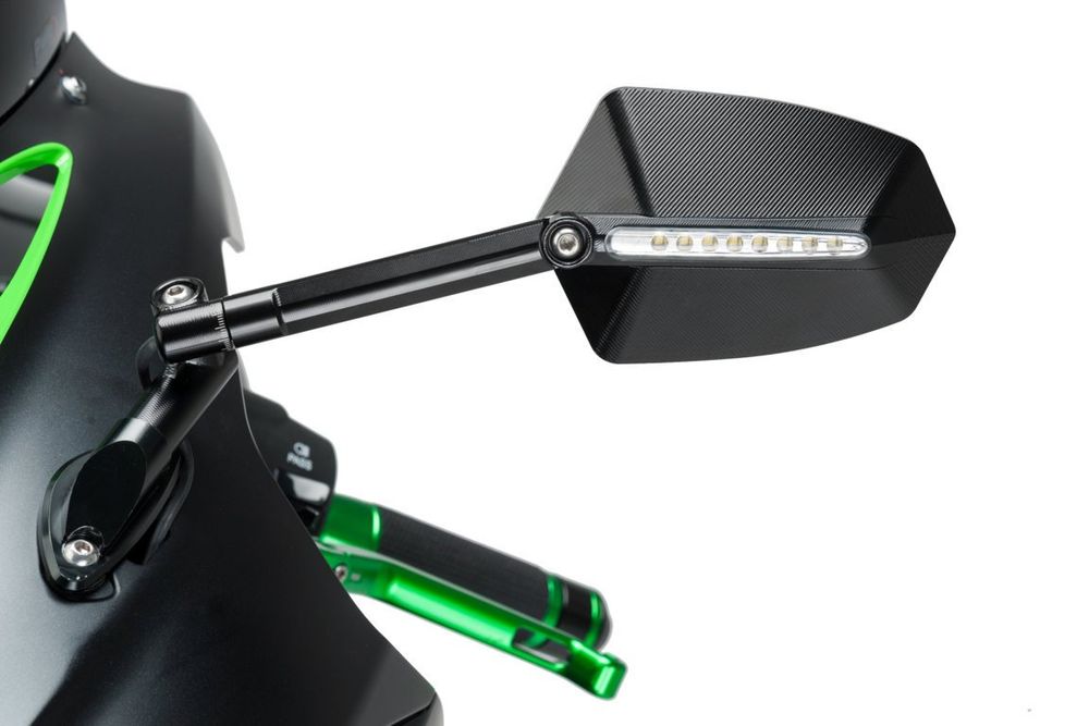 PUIG 016NN GTI Rückspiegel  passend fuer KAWASAKI Z750 Schwarz