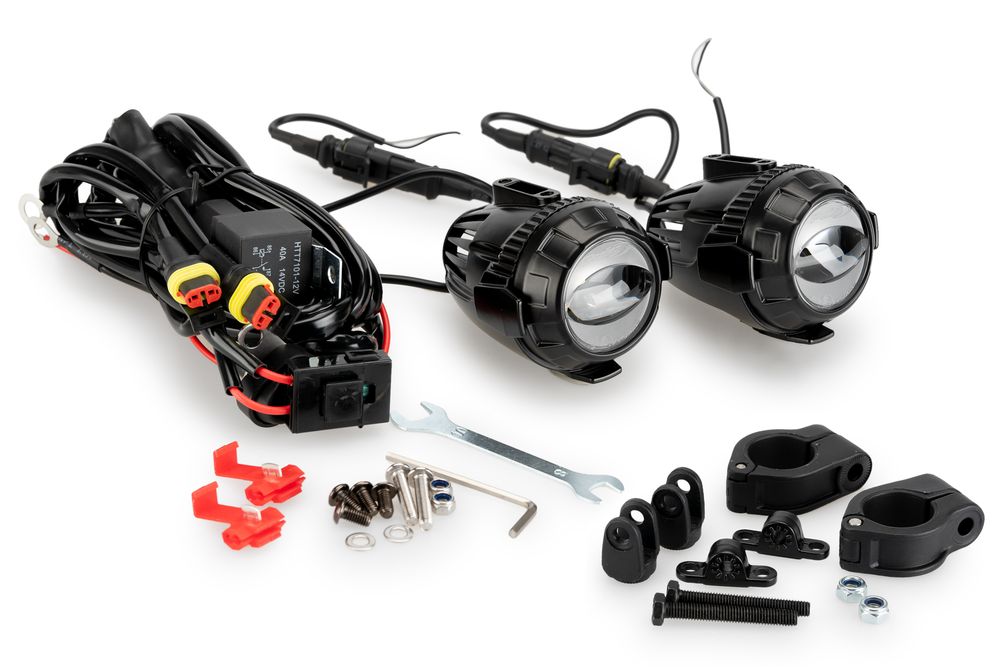 PUIG 21786N Zusatzscheinwerfern Beam 3.0  passend fuer HONDA CB500X Schwarz