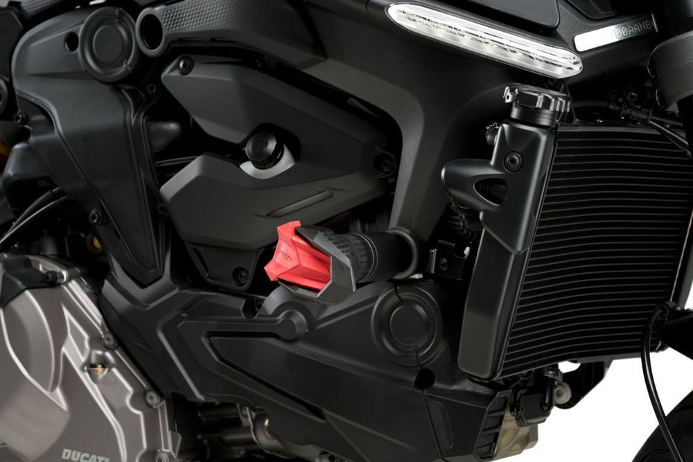 PUIG 20716N Sturzpads R19  passend fuer DUCATI MONSTER 937 Schwarz