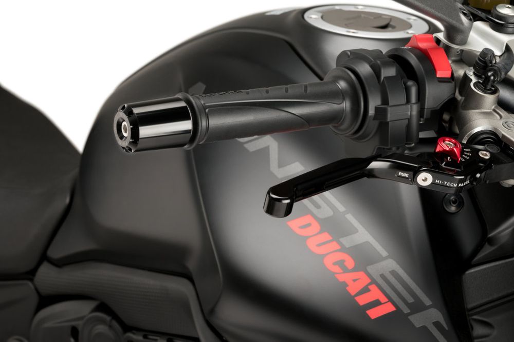 PUIG 20718N Lenkerenden Lang  passend fuer DUCATI MONSTER 937 Schwarz