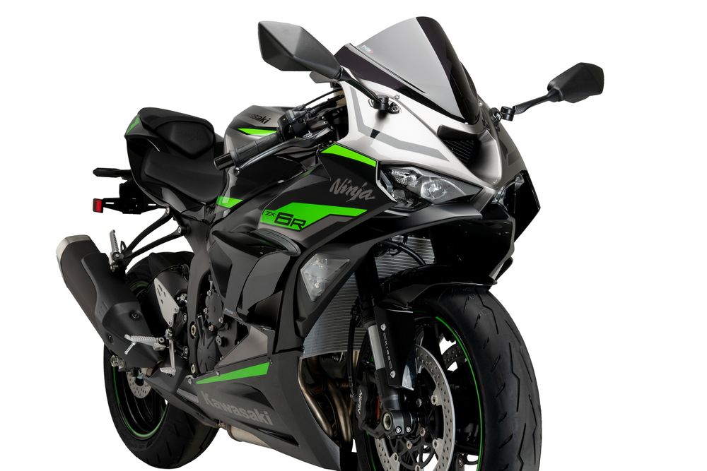 PUIG 21858N Race Side Spoiler  passend fuer KAWASAKI ZX-6R NINJA Schwarz