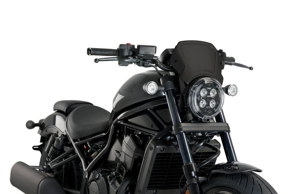PUIG 20822N ALU Frontplatte  passend fuer HONDA CMX 1100 REBEL Schwarz