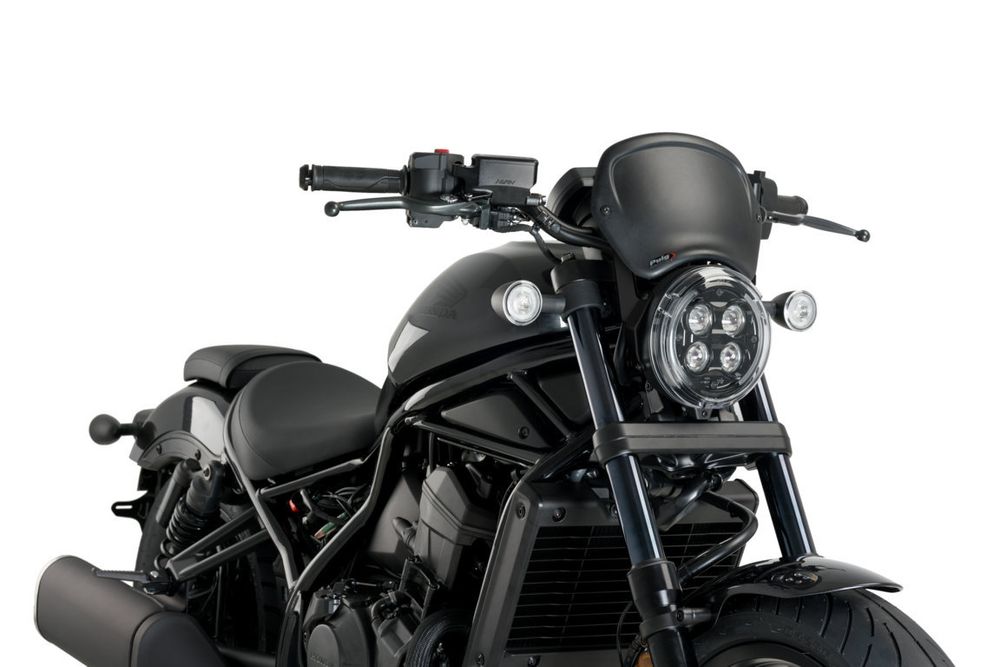 PUIG 20821J Frontplatte ABS  passend fuer HONDA CMX 1100 REBEL Mattschwarz