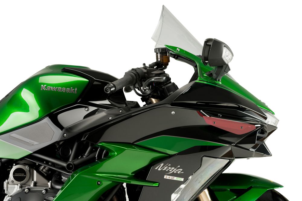 PUIG 3658R Sport Side Spoiler  passend fuer KAWASAKI NINJA H2 SX Rot
