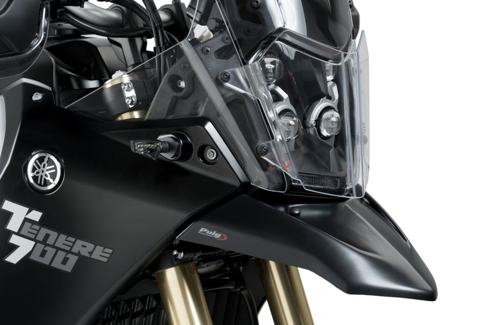 PUIG 3806J Vorkotflügel Erweiterung  passend fuer YAMAHA TENERE 700 Mattschwarz