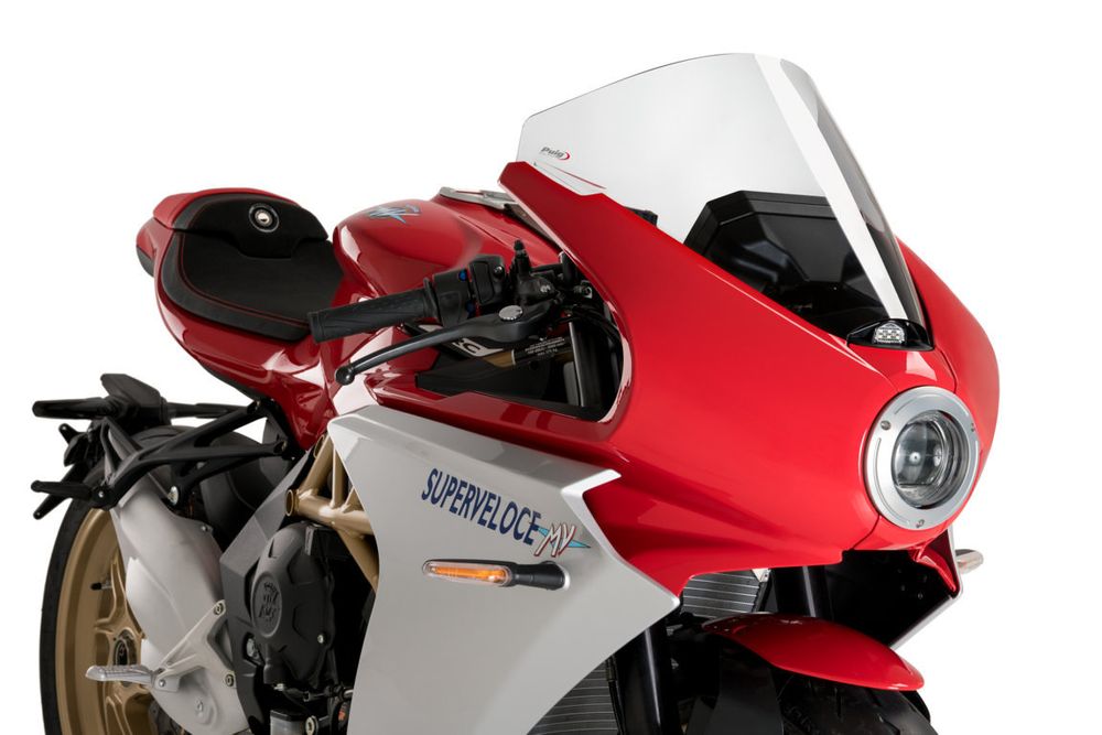 PUIG 21175W R-Racer Scheibe  passend fuer MV AGUSTA SUPERVELOCE 800 Transparent