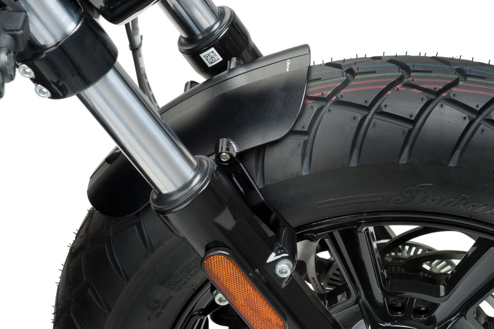 PUIG 9739N Vorderer Kotflügel dicken Aluminiumblech  passend fuer INDIAN SCOUT Schwarz