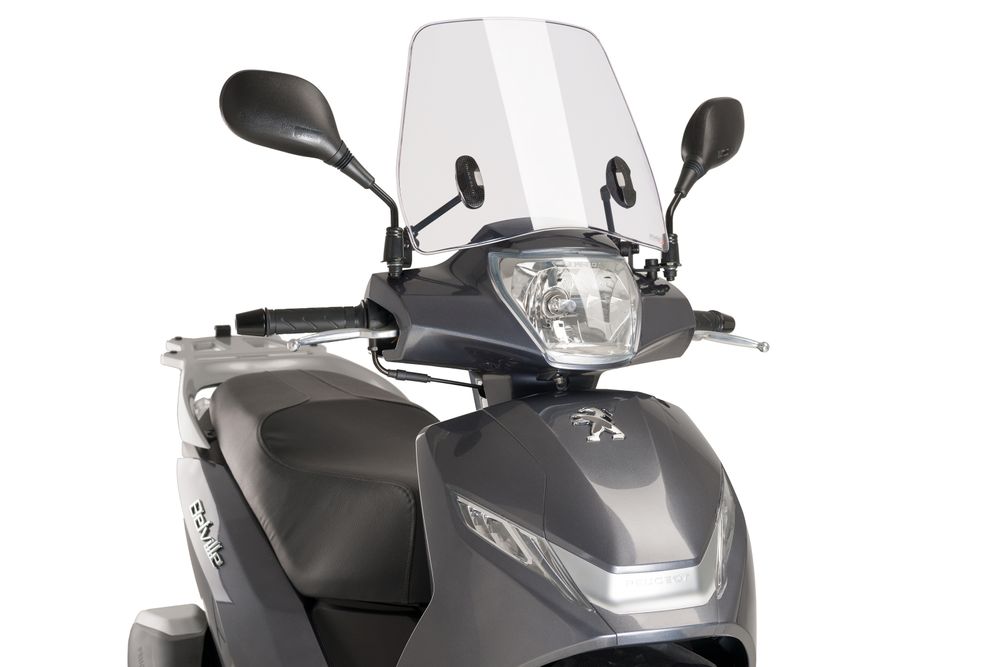 PUIG 9967W Rollerscheibe Trafic  passend fuer PEUGEOT BELVILLE 125 Transparent