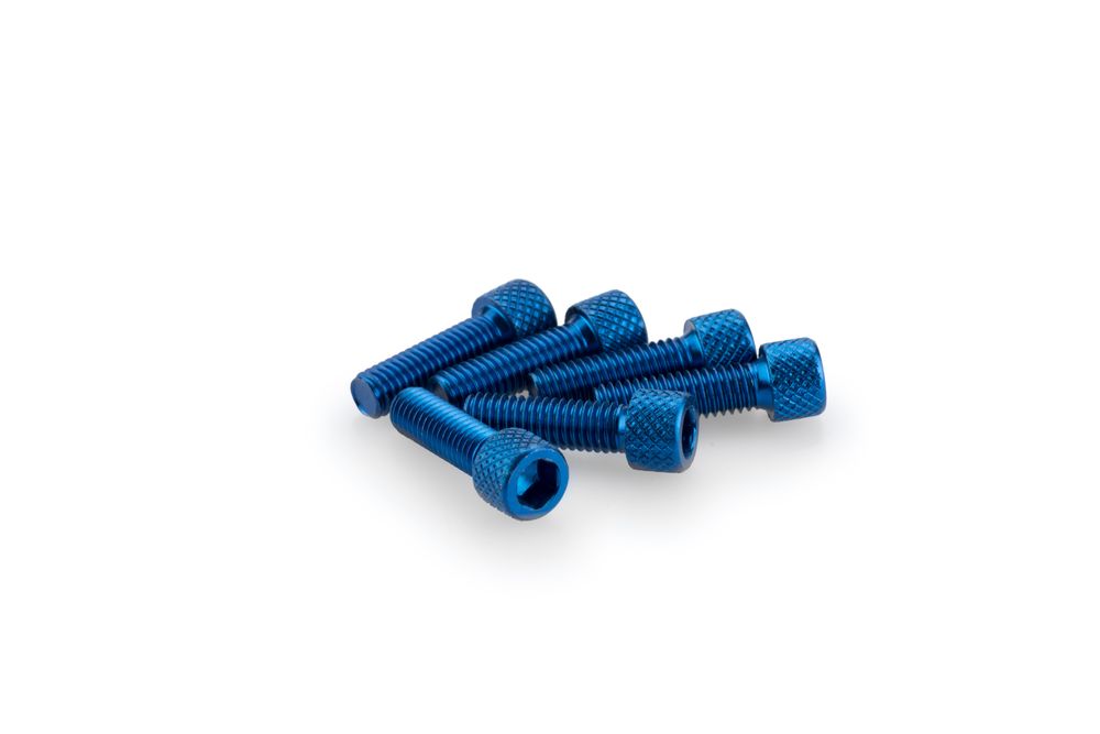 PUIG 0364A Muttern aus Anodisierten Aluminium  passend fuer UNIVERSAL UNIVERSAL Blau