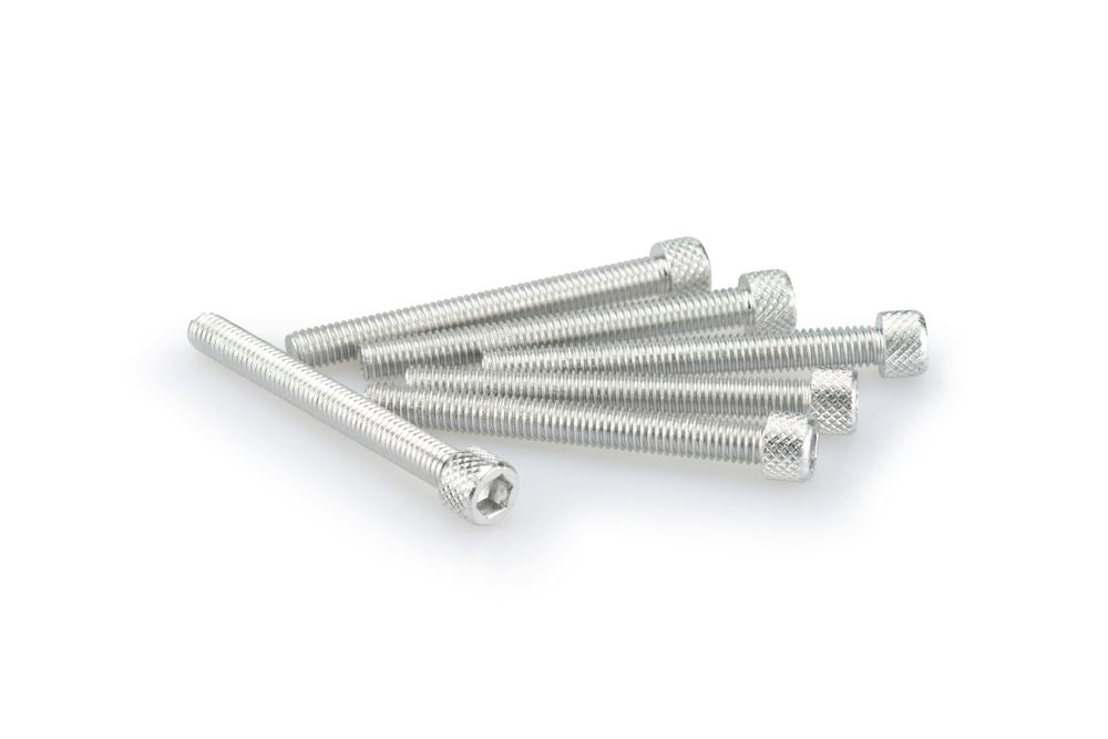 PUIG 0446P Muttern aus Anodisierten Aluminium  passend fuer UNIVERSAL UNIVERSAL Silber