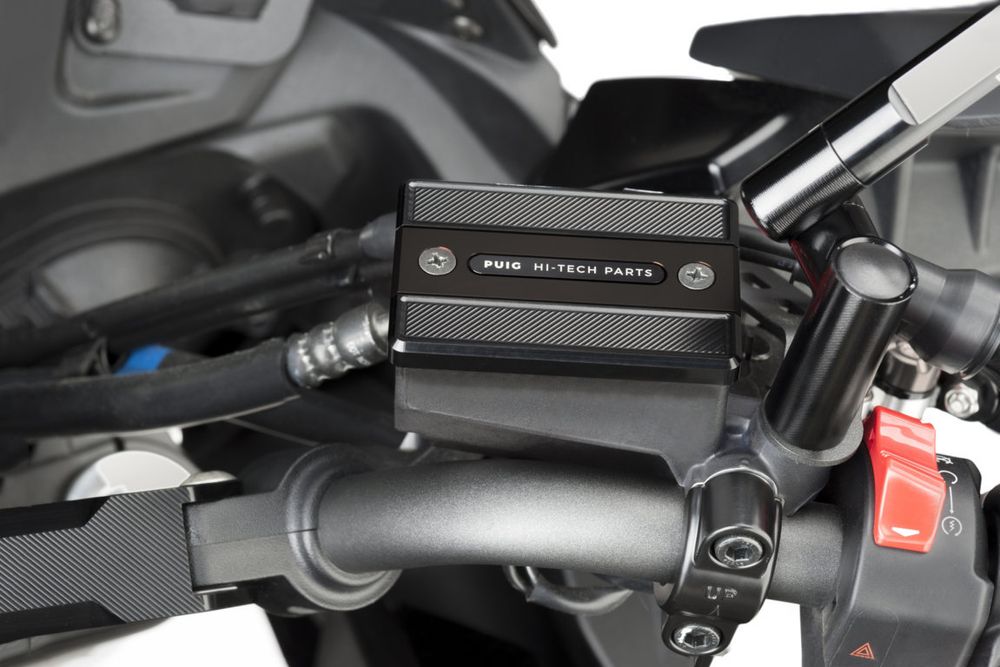 PUIG 9267N Vorderer Bremsflüssigkeitsbehälterdeckel  passend fuer YAMAHA FZ1 FAZER Schwarz