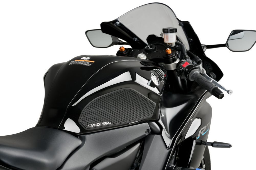 PUIG 21300N Seitliche Tankprotektor  passend fuer YAMAHA YZF-R7 Schwarz