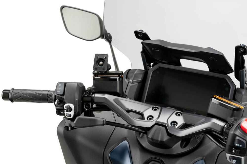 PUIG 3830N Halterunge für Handys und Schutzhülle  passend fuer YAMAHA T-MAX 500 Schwarz
