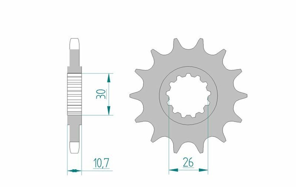 SP 3065055 AFAM Kettenkit 525XSR2 15/45 Super-verstärkt - Standard Kettenrad 12815    passend fuer