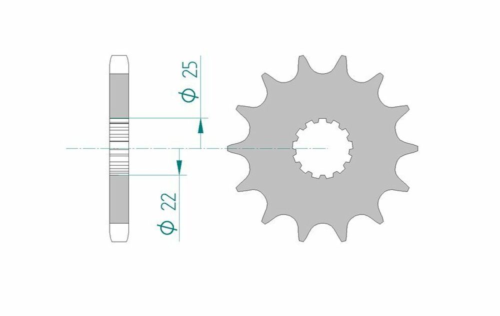 SP 3065072 AFAM Kettenkit 530XMR3 14/48 Standard - Standard Kettenrad 12801    passend fuer