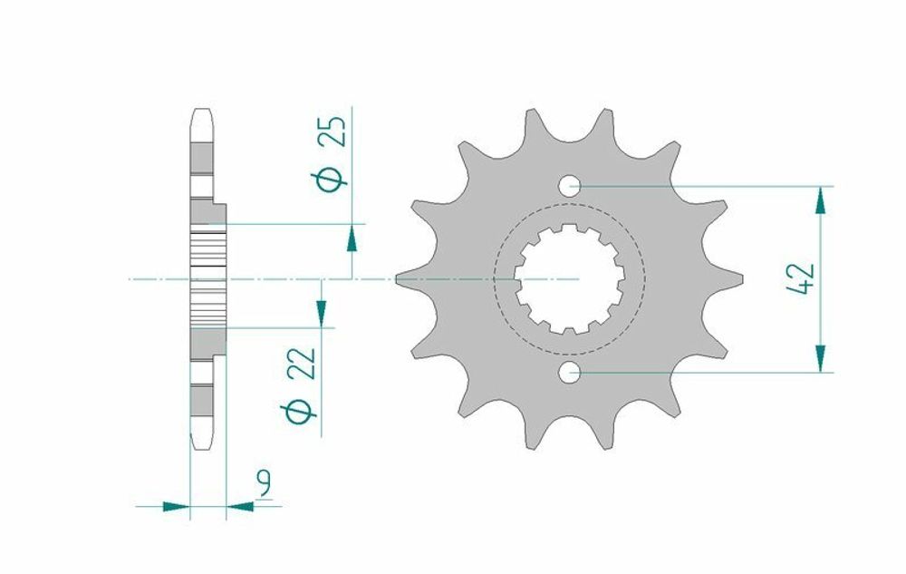 SP 3067631 AFAM Kettenkit 520XMR3 14/48 Standard - Standard Kettenrad 114   passend fuer KAWASAKI NINJA ZX-4R