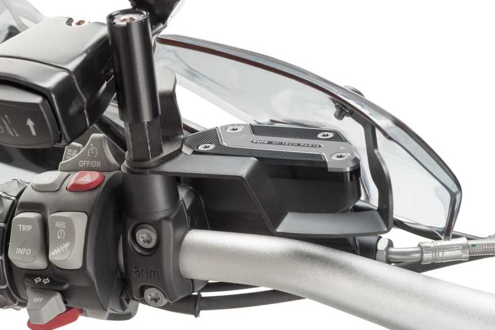 PUIG 9273P Vorderer Bremsflüssigkeitsbehälterdeckel  passend fuer BMW R1200GS Silber