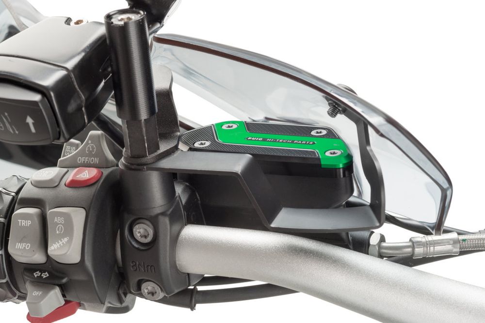 PUIG 9273V Vorderer Bremsflüssigkeitsbehälterdeckel  passend fuer BMW R1200GS Grün