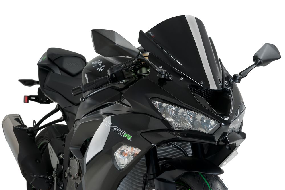 PUIG 3177N Z-Racing Scheibe  passend fuer KAWASAKI ZX-6R NINJA Schwarz