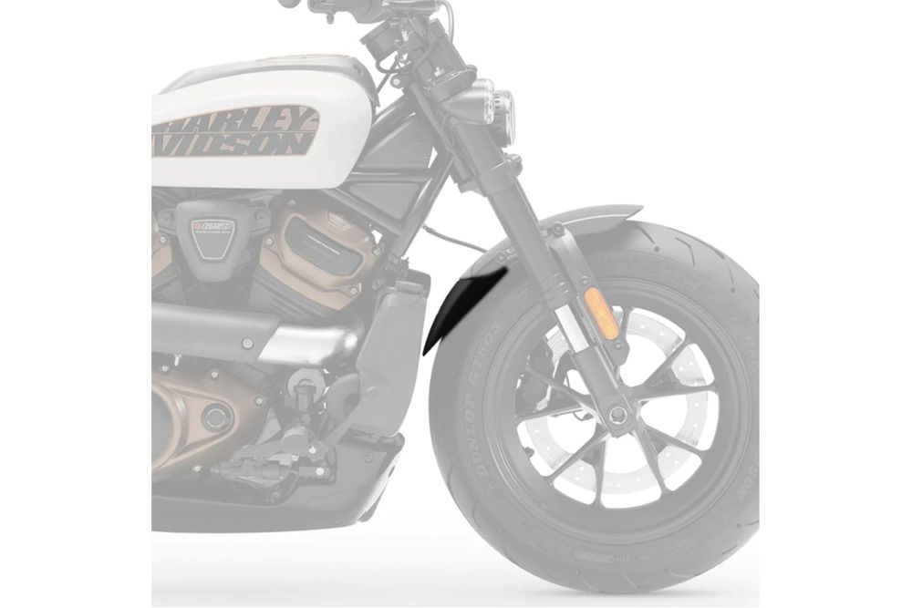 PUIG 21368N Verlängerung des vorderen Schutzblechs  passend fuer HARLEY DAVIDSON SPORTSTER S RH1250S Schwarz