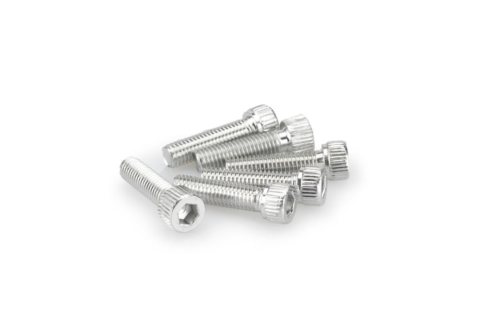 PUIG 0473P Muttern aus Anodisierten Aluminium  passend fuer UNIVERSAL UNIVERSAL Silber