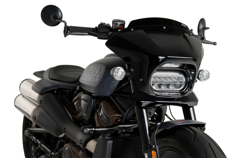 PUIG 21325N Fury  passend fuer HARLEY DAVIDSON SPORTSTER S RH1250S Schwarz