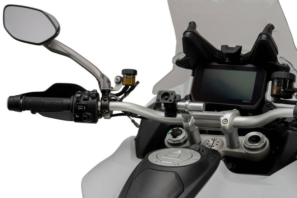 PUIG 3570P Halterunge für Handys und Schutzhülle  passend fuer YAMAHA T-MAX 560 TECH MAX Silber