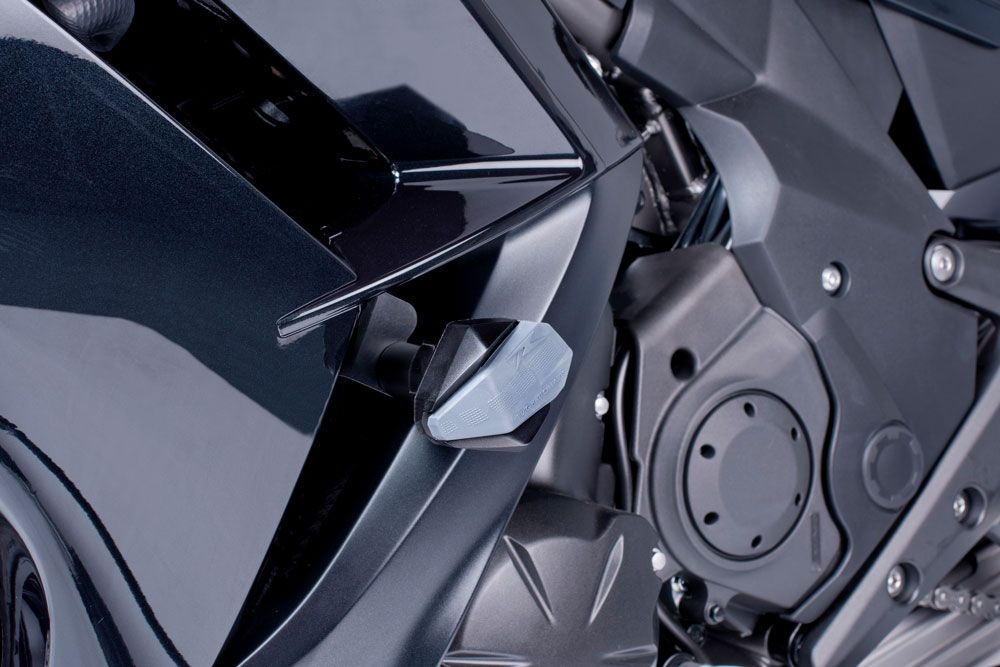 PUIG 3538N Sturzpads R19  passend fuer KAWASAKI NINJA 125 Schwarz