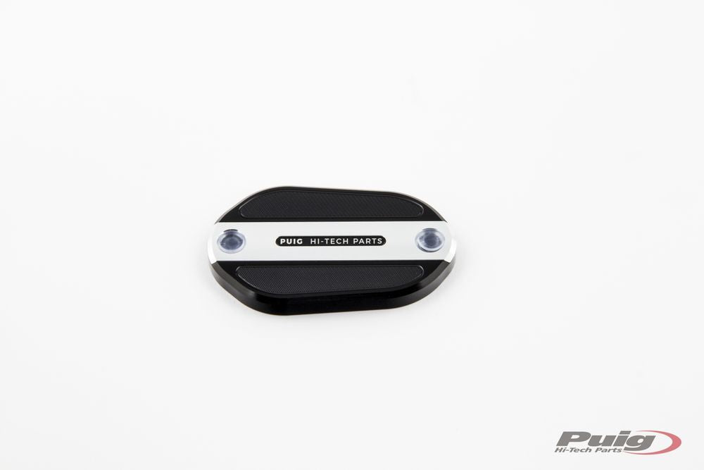 PUIG 3547P Vorderer Bremsflüssigkeitsbehälterdeckel  passend fuer KAWASAKI NINJA 400 Silber