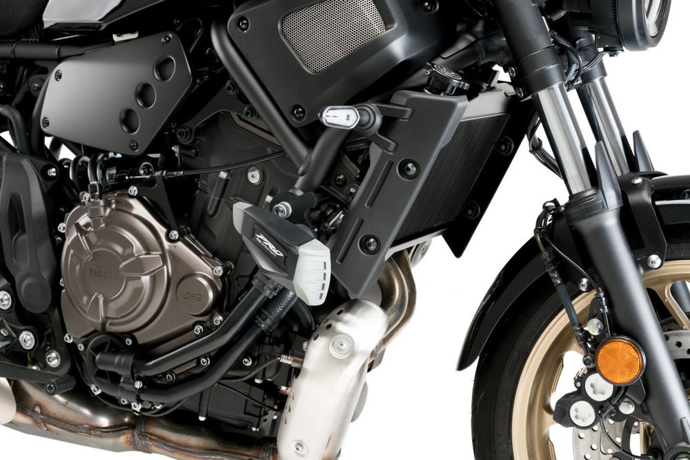 PUIG 21326N Sturzpads PRO 2.0  passend fuer YAMAHA MT-07 Schwarz