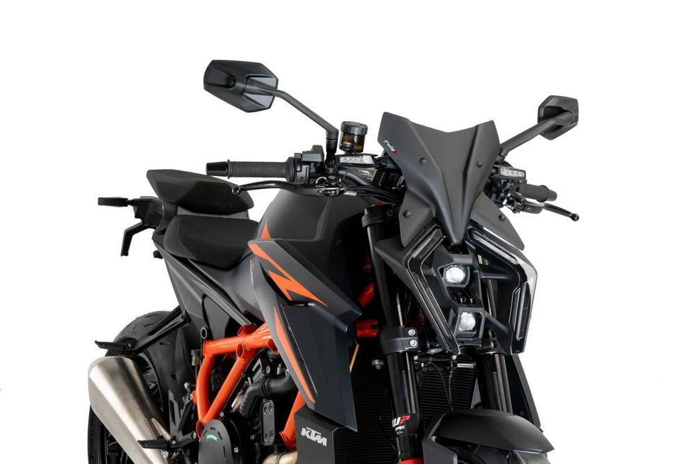 PUIG 21906J Windschutzscheibe New Generation Sport  passend fuer KTM 1390 SUPER DUKE R Mattschwarz