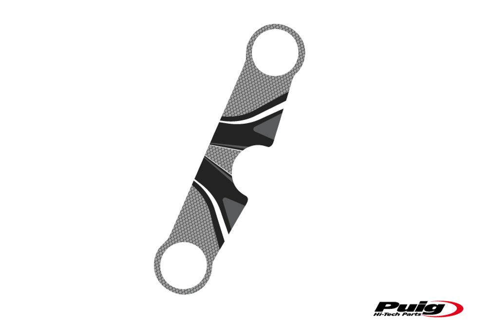 PUIG 6913U Radikal Yoke Protector  passend fuer SUZUKI SV650S Grau