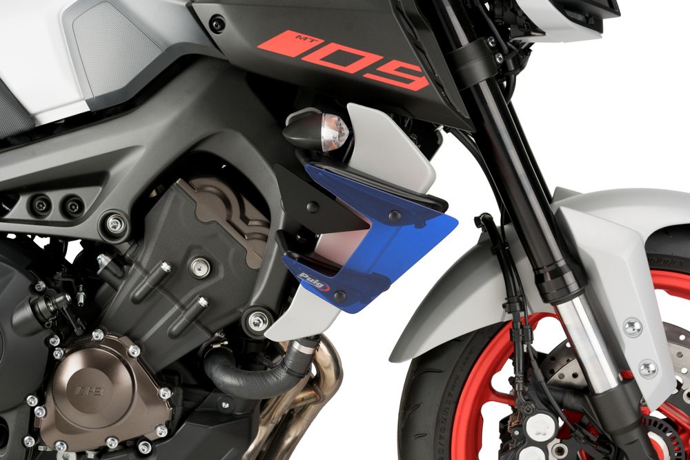 PUIG 20380A Naked Side  Spoiler  passend fuer YAMAHA MT-09 Blau