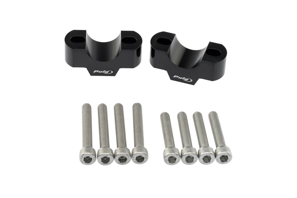 PUIG 3740N Lenkererhöhungen  passend fuer UNIVERSAL UNIVERSAL Schwarz