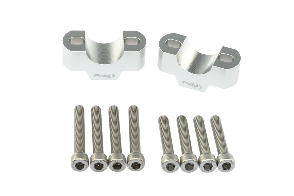 PUIG 3740P Lenkererhöhungen  passend fuer UNIVERSAL UNIVERSAL Silber