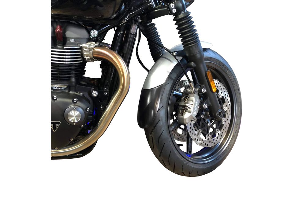 PUIG 3862N Verlängerung des vorderen Schutzblechs  passend fuer TRIUMPH SPEED TWIN 1200 Schwarz
