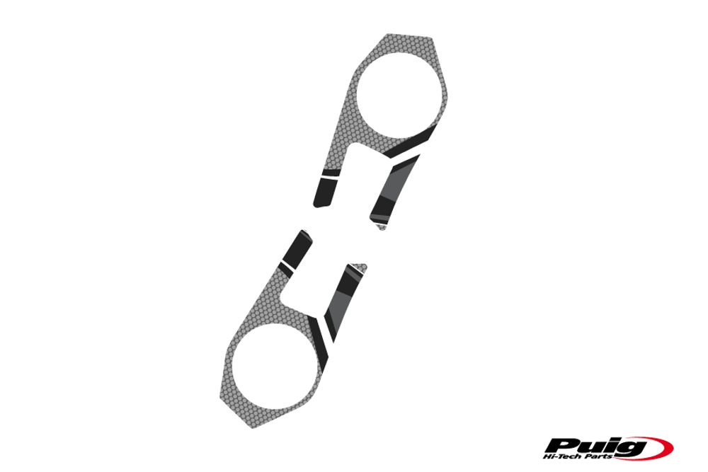 PUIG 6948U Radikal Yoke Protector  passend fuer KAWASAKI ZX-6R NINJA Grau
