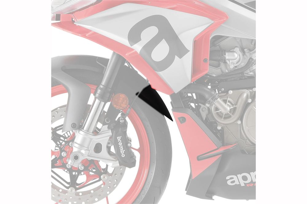 PUIG 21641N Verlängerung des vorderen Schutzblechs  passend fuer APRILIA TUONO 660 Schwarz