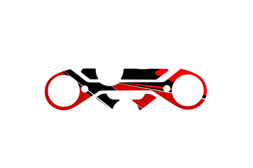 PUIG 21381R Radikal Yoke Protector  passend fuer KTM RC125 Rot