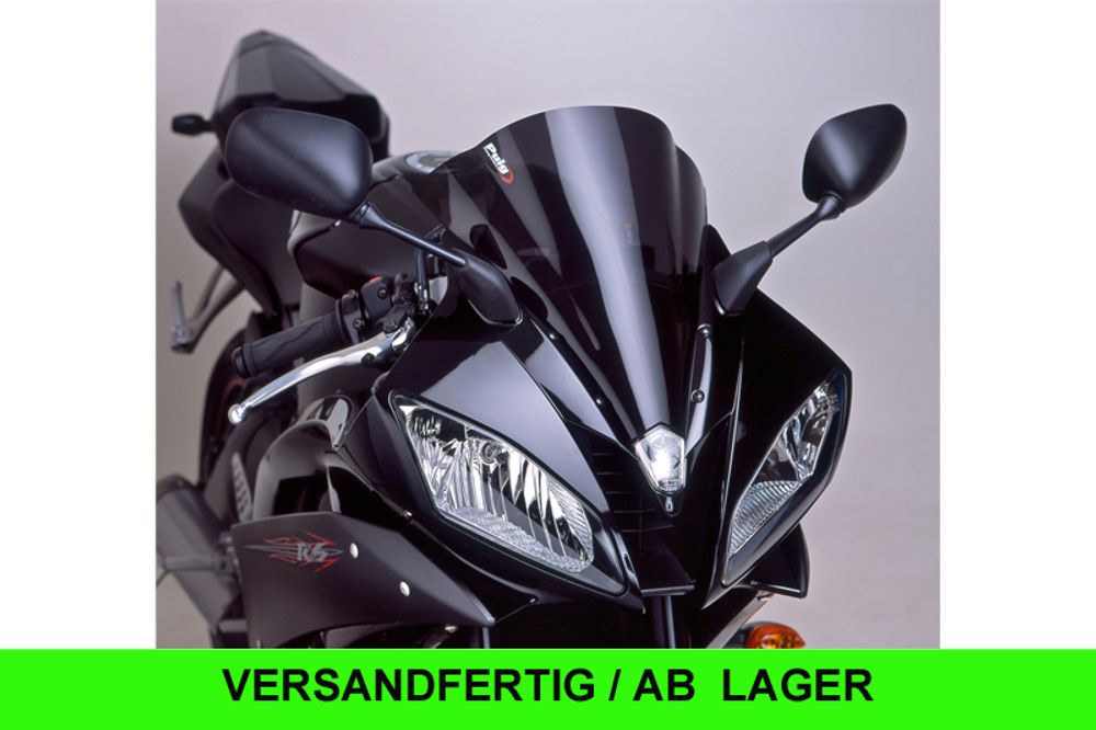 PUIG 4059N Racingscheibe  passend fuer YAMAHA YZF-R6 Schwarz