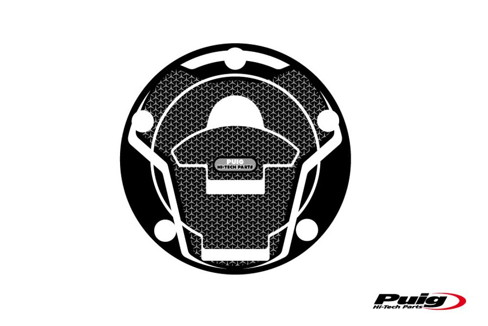 PUIG 6303U Tankdeckelabdeckungen Naked  passend fuer DUCATI MONSTER 1200 S Grau