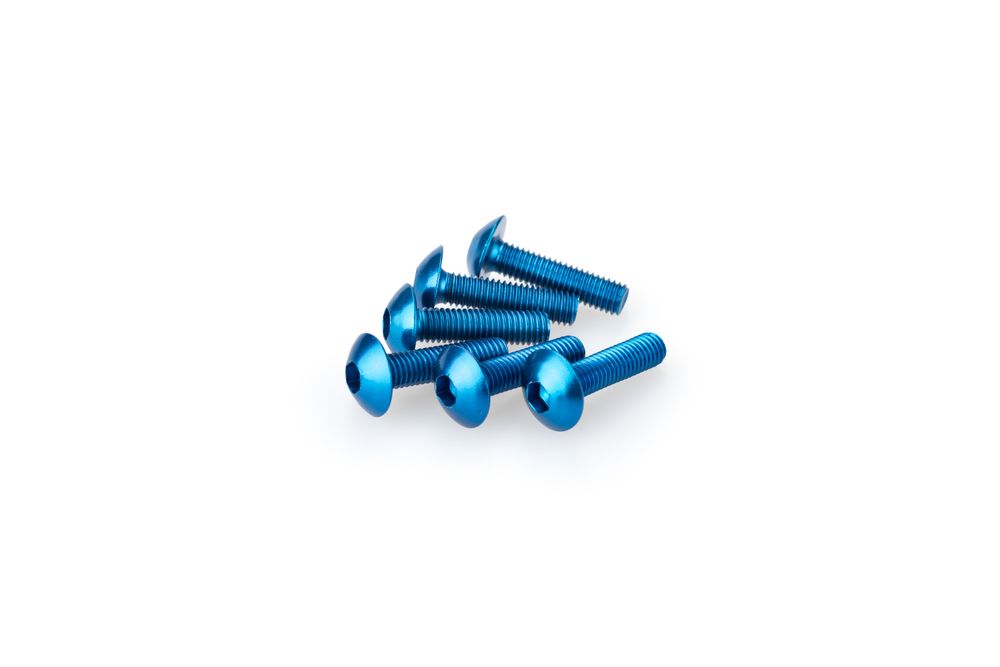 PUIG 0550A Muttern aus Anodisierten Aluminium  passend fuer UNIVERSAL UNIVERSAL Blau