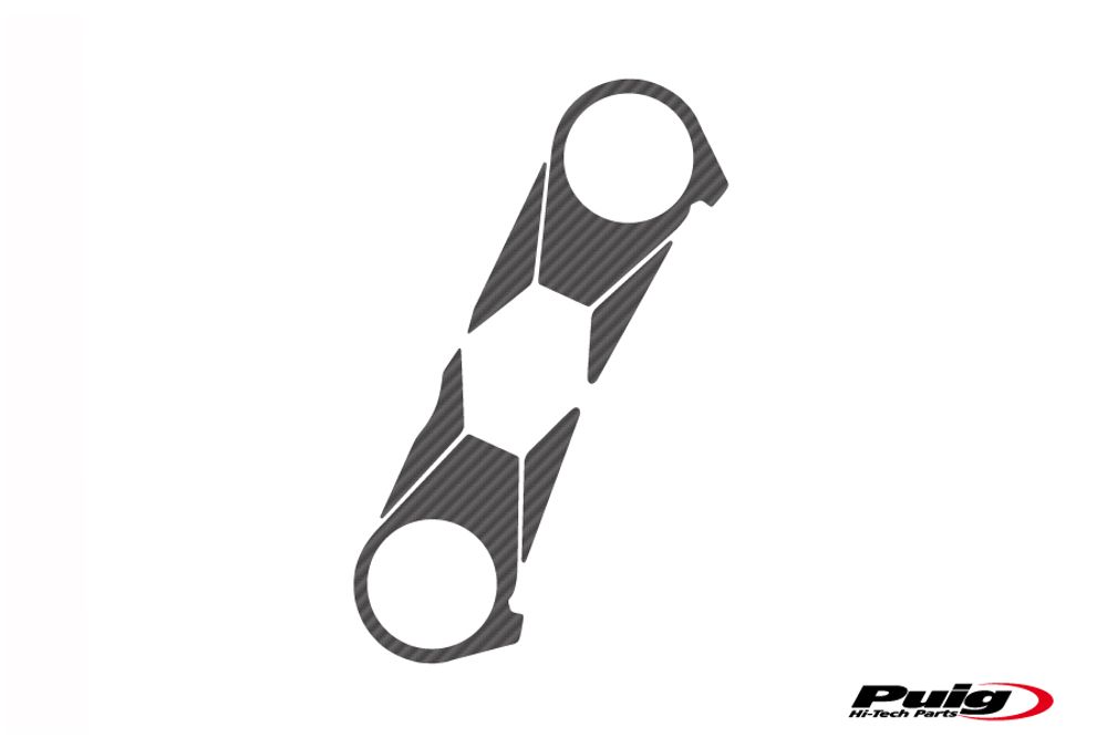 PUIG 4229C Yoke Protector Xtreme  passend fuer KAWASAKI ZX-10R Carbon look