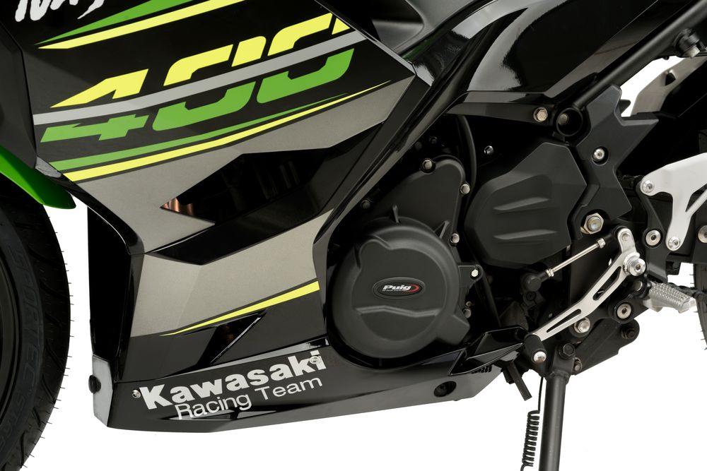 PUIG 21512N Motorschutzhauben Track für Championship  passend fuer KAWASAKI NINJA 400 Schwarz